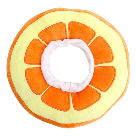 Adjustable Collar Fruit Shaped Elizabethan Collar for Collar Protective Kitten Collar for after , Orange, L L