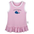 thumbnail image 1 of I Whaley Love My Daddy Funny Dresses For Baby, Newborn Babies Skirts, Infant Princess Dress, 0-24M Kids Graphic Clothes (Pink Sleeveless Dresses, 0-6 Months), 1 of 4
