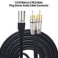 thumbnail image 3 of Amdohai 1 XLR Mâle à 2 RCA Mâle Plug Stéréo, 3 of 6