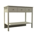 thumbnail image 3 of Bertolini Oasis 37 in. Rectangle Wood Console Table with 3 Drawers - 37" White, 3 of 4