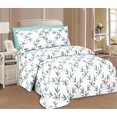 thumbnail image 2 of Beverly Hills 1800 Series Ultra Soft Printed 4 PC Sheet Set (Twin, Laurel), 2 of 3