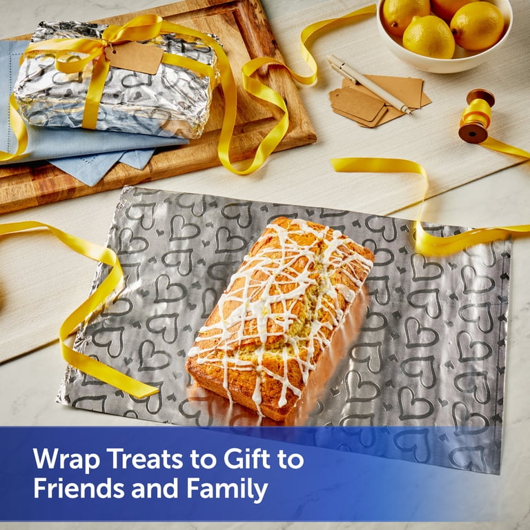 Reynolds Wrap Fun Foil Heart Patterned Aluminum Foil Roll, 16.6