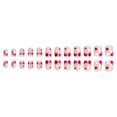 thumbnail image 3 of Uñas postizas BYJKYEN rosa con corazón, press on, 24 piezas, 3 of 7