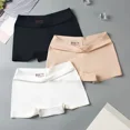 thumbnail image 2 of 4/5 piezas de bragas para mujer, bóxers sin costuras, lencería transpirable, pantalones cortos cómodos de satén de seda, ropa interior deportiva para mujer., 2 of 4