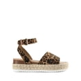 thumbnail image 2 of Sandalias de Plataforma con Cuña de Gamuza Estampado Leopardo para Mujer DREAM PAIRS Talle 7.5, 2 of 6