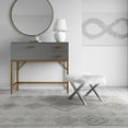 thumbnail image 2 of Soleil BR15L Native White Tribal Moroccan Light Gray Area Rug, 8'x10', 2 of 10