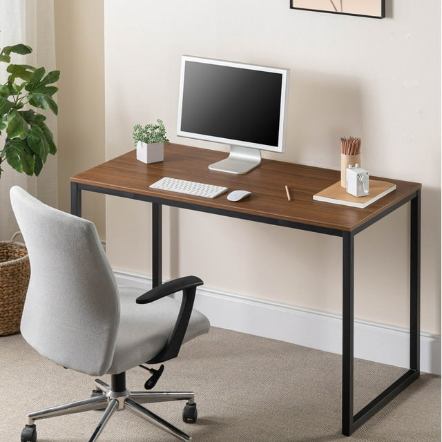 Zinus Jennifer Modern Minimalist Office Desk, 47 inch Multipurpose Computer Workstation or Dining Table for Small Spaces, Natural