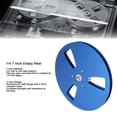 thumbnail image 3 of Empty Tape Reel Universal Replacement for Open Reel Deck 1/4 7 Inch, Aluminum Alloy 3 Open Hole Takeup Reel Replacement Recording Opening Machine Part, 3 of 8