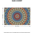 thumbnail image 4 of Boho Placemats Set of 4 Colorful Bohemian Indian Mandala Ethnic Style Linen Washable Place Mats Rectangle Cloth Table Mat for Party Kitchen Dining Decoration Indoor Outdoor, 12x18 inch, 4 of 6