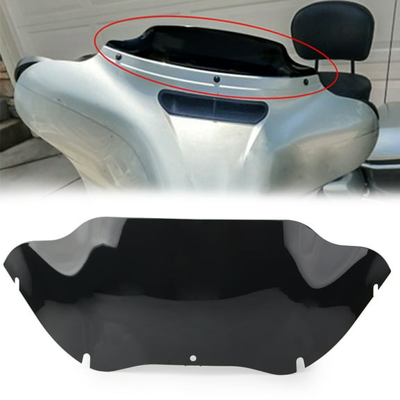 ZS 9.5" Wave Windshield ABS Windscreen For Harley Touring Electra Street Glide 96-13