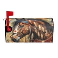 thumbnail image 2 of PHELIKA American Horse 01 Magnetic Mailbox Covers Post Letter Box Cover Standard Size 25.5"H x 21"W, 2 of 8