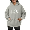 thumbnail image 1 of WILLBEST Sudadera con Capucha para Mujer, Estilo Otoño-Invierno, Holgada, Tallas Grandes, con Estampado de Letras y Cordón Ajustable Grande, 1 of 6