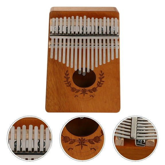 LULULION Beginner Kalimba Thumb Piano Premium Brown 1 Set