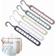 thumbnail image 1 of Nine Hole Magic Hanger Space Saver Hanger Organizer Smart Closet Space Saver, 5-Piece Hanger Organizer Set, 1 of 4