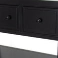 thumbnail image 2 of Benjara Wooden Console Table with 3 Drawers and 2 Shelves, Black, 2 of 5