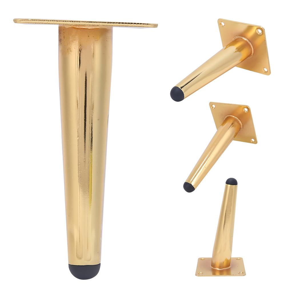 Tebru Sofa Leg,4Pcs Stainless Steel Oblique Tapered Feet Legs