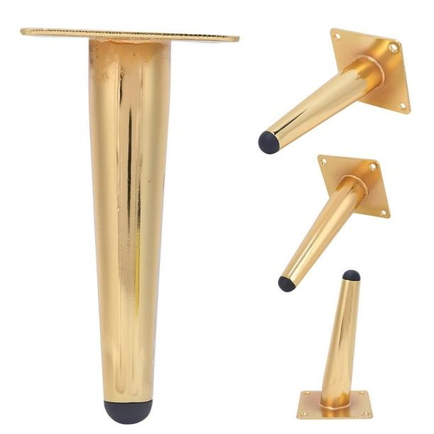 Tebru Sofa Leg,4Pcs Stainless Steel Oblique Tapered Feet Legs Replacement for Furniture Sofa