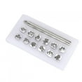 thumbnail image 1 of 12 Pcs Outil de Estampage Motif Zodiaque Chinois Bricolage Cuir Sculpture Tampon 1 Pce Manche, 1 of 14