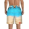thumbnail image 3 of Disketp Men'S Swim Trunks Hawaiian Breathable Surf Beach Swimsuits Mesh Lining Beach Shorts With Pockets-Boards And Beach, 3 of 9