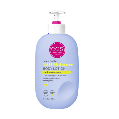 eos Shea Better Body Lotion for Dry Skin, Vanilla Cashmere, 16 fl oz (Pack of 6)