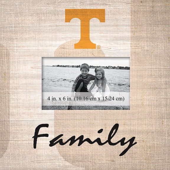 Tennessee Volunteers 10'' x 10'' Burlap Pattern Frame