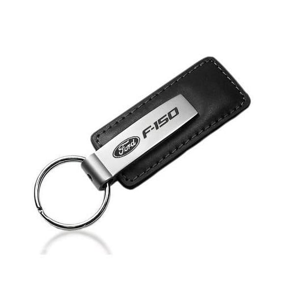 Ford F-150 Truck Black Leather Keychain