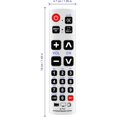 thumbnail image 4 of A-TV2 ATV2 Replace Big Button Universal Control remoto compatible con LG/Vizio/Sharp/Panasonic/Philips/RCA TV, 4 of 7