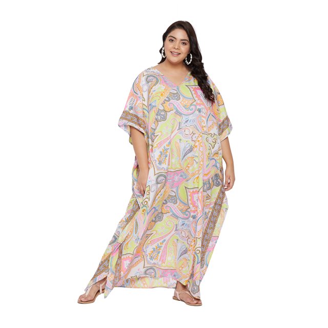 Oussum Robes Caftans Grande Taille pour Femmes Longue Robe Maxi Caftans pour Dames