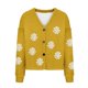 thumbnail image 4 of Cárdigan informal para mujer, con botones, estampado, chaqueta de moda, abrigo, blusa de poliéster para mujer, 4 of 5