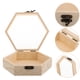 thumbnail image 4 of Caja de madera con tapa abatible, caja de madera sin terminar para guardar recuerdos con tapa de cristal, joyero de madera para decoración de bodas y hogar., 4 of 7