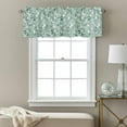 thumbnail image 3 of Country Flower Camellia Valance Curtain Green Farm Floral Window Valances Rod Pocket Short Curtains Window Treatments for Kitchen Bedroom Bathroom Laundry 54" x 18", 3 of 9