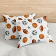 thumbnail image 5 of Sweet Jojo Designs Watercolor Sports Theme Multicolor Full/Queen Bed Comforter 3 Piece Bedding Set - 3 Piece, 5 of 6