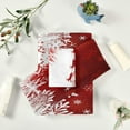 thumbnail image 6 of GZHJMY 3-Piece Towel Set,White Snowflake Christmas Tree Santa Sleigh Reindeer Flying On Red Bath Towel Sets, 1 Bath Towel, 1 Hand Towel, 1 Washcloth, Absorbent Soft Towels Quick Drying for Bathroom, 6 of 7