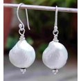 thumbnail image 4 of Navya Craft Freshwater Baroque Pearl 925 Sterling Silver Handmade Women Dangle Earrings Pearl Jewelry, 4 of 5
