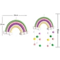 thumbnail image 2 of Macrame Arco Iris colgante de pared decoración del hogar Boho habitación decoración tapiz tejido a mano niños decoración de pared Sailing Electrónica, 2 of 6