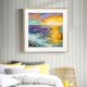 thumbnail image 3 of Cuadros Decorativos Seaside Sunset pintura al óleo por números Kit DIY pintura acrílica arte (B1314) Tmvgtek embutido en tela, 3 of 9