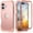 Rosegold, variant on Decase Compatible with Apple iPhone 16 Phone Case,Shockproof Three Layer Heavy Duty Soft Silicone Rubber Bumper+Hard Plastic Hybrid Protective Case for iPhone 16,Rosegold