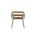 thumbnail image 4 of Metal and Wooden End Table with 2 Bottom Shelves Brown and Black - Saltoro Sherpi, 4 of 5