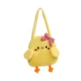 thumbnail image 3 of Bolso de hombro de pollito, bolso de felpa de dibujos animados divertidos para viajes, vacaciones, citas, verano, 3 of 8