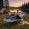 thumbnail image 3 of Biotree Folding Camping Cot Portable Military Style Sleeping Bed Heavy Duty Outdoor Cot for Adults Camping Hiking, Gray, 3 of 12
