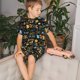 thumbnail image 4 of Fotbe Basketball Pijama Estampada de 2 Piezas para Niños – Ropa de Dormir de Manga Corta Cómoda para Niños y Niñas, Camiseta y Shorts de Algodón-4X-Large, 4 of 6