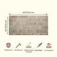 thumbnail image 3 of 3D Wall Panels, Natural Brick Effect Styrofoam Wall Paneling, Wall Cladding Panel (set of 9 Covers 48 sq ft), 3 of 10