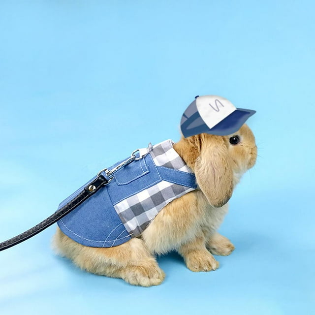 Conejo chaleco arnés ropa ajustable transpirable para hurón pequeño animal suministros para mascotas - gris, METRO