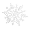 thumbnail image 6 of Christmas Snowflake Ornaments Decorations-10Pcs White Christmas Tree Decor, 6 of 9