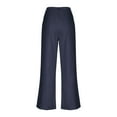thumbnail image 4 of uublik Pants for Girls Size 5T-14 Casual Pants Elastic Waist Hiking School Uniform Sweatpants Joggers Navy, 4 of 5