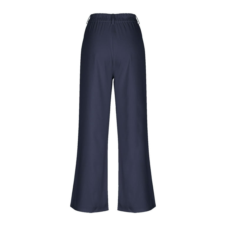 Wide Leg Pants for Girls High Waisted Flowy Pleated Dress Pants