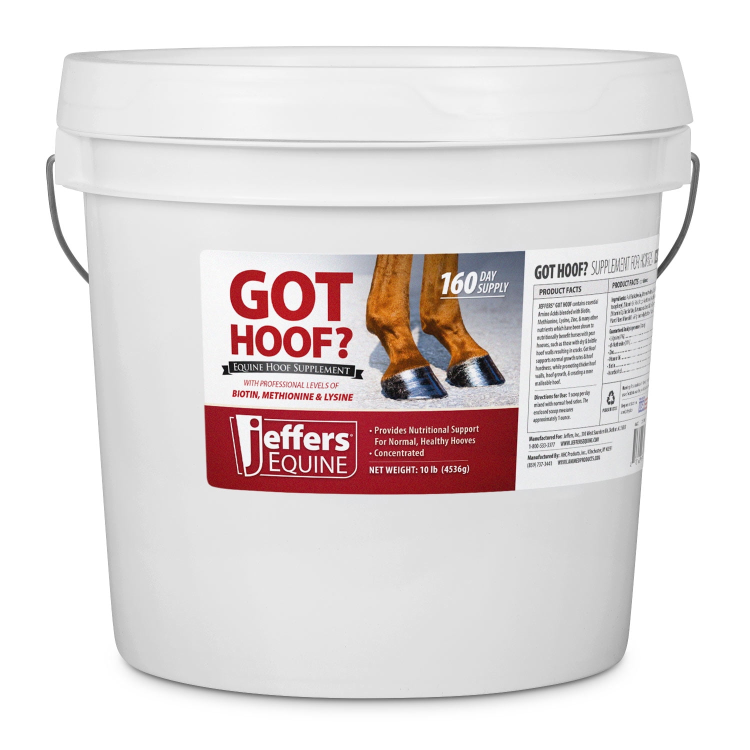 Jeffers GOT HOOF? Concentrated Hoof Formula Supplement for Horses | 10 lbs