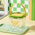 thumbnail image 1 of Trash Can Lid,Outdoor Trash Can Storage,Keep Your Space Tidy and Fashionable with Our Modern Transparent Desktop Storage Can - Featuring A Convenient Push-To-Open Lid and Ample Capacity, 1 of 9