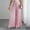 Pink, variant on Women's High Waist Pleated Drawstring Wide Leg Pants, Elastic Waist Loose Palazzo Trousers, Summer Lightweight Casual Wear Black XXL