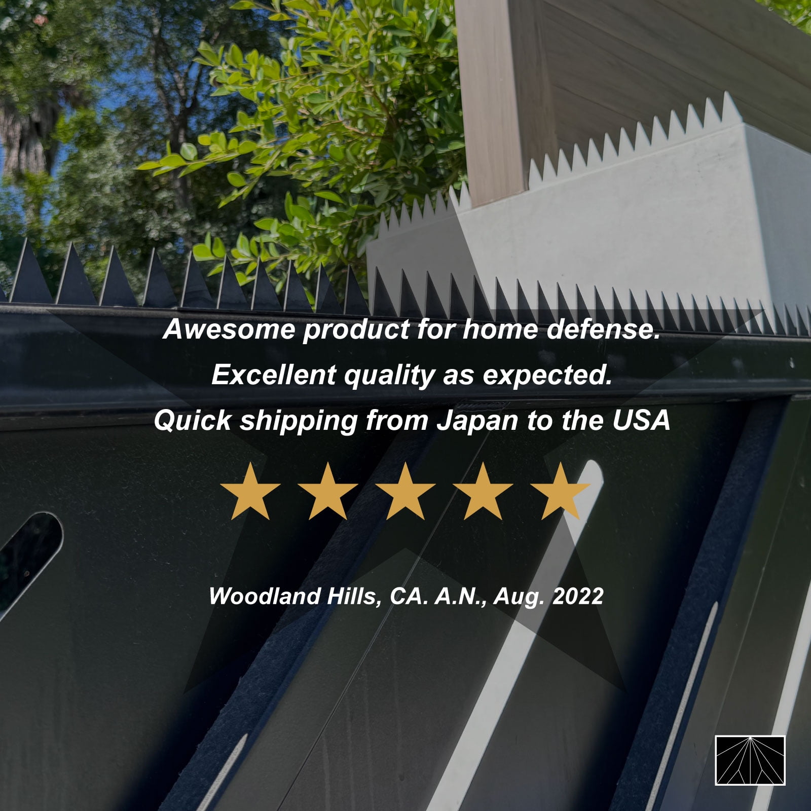 Ninja Deterrent™ | Fence Spikes Wall Spikes Anti Climb Home Security Guard | GizaGiza  Single Bladed 1.0m White | Bird Spikes